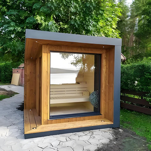 Sauna <span class=keywords><strong>a</strong></span> Infrarossi in Legno Massello per Esterni con Terapia <span class=keywords><strong>a</strong></span> Luce Rossa e Stufa <span class=keywords><strong>a</strong></span> <span class=keywords><strong>Legna</strong></span> - Offerta Speciale Spa Sauna - Product Image 5