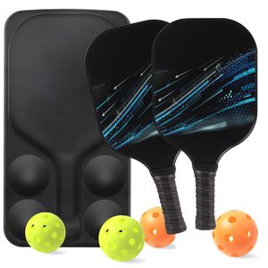 Ensemble de raquettes de pickleball en fibre de verre de 13,4 mm antidérapantes avec balles et sac de transport pour divertissement en plein air - Product Image 5