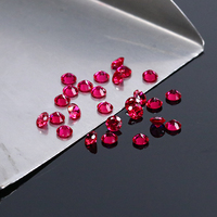 Harga Grosir Batu Permata Safir/Ruby Buatan Laboratorium Bentuk Bulat 3mm Biru Royal / Merah Darah Merpati Batu Buatan Laboratorium