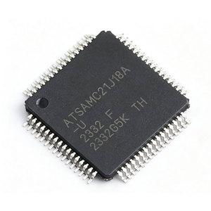 ATSAMC21J18A-AUT ซัพพลายเออร์ชิ้นส่วนอิเล็กทรอนิกส์ดั้งเดิม Cortex-M0+ 32 บิต 48MHz 52 TQFP-64(10x10) ไมโครคอนโทรลเลอร์ RoHS - Product Image 1