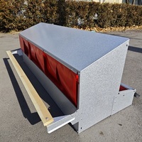Nichoir à œufs nouvelle conception, nichoir roulant pour poules pondeuses, construction en acier galvanisé
