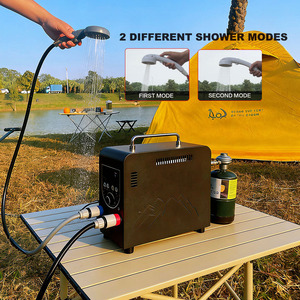 Compact Rechargeable Steel &amp; PVC 4500mAh LCD Auto Safety Shut Propane Instant Hot Outdoor Shower Pump System <strong>Camping</strong> <strong>Hiking</strong> - Product Image 1