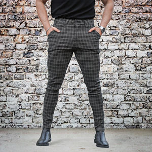 Pantalones Chinos Casuales para Hombre, Corte Recto y Ajustado, Ligeros, de Color Medio, con Cierre, Transpirables, con Logotipo Personalizado, Venta al Por Mayor, Dropshipping - Product Image 3