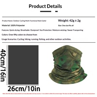 Cache-cou camouflage transfrontalier en stock pour la randonnée en plein air, le trekking, le foulard magique, la protection solaire, le masque tactique anti-transpiration