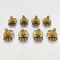 Potentiomètre de guitare à manchon en aluminium avec noyau en cuivre 15MM 18MM A/B 250K 500K Bouton de contrôle du volume et du tonalité pour guitare électrique et basse