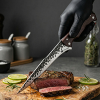 Couteaux de cuisine affûtés, lame en acier à haute teneur en carbone, manche en bois naturel, pour viande, légumes, fruits, cuisine domestique, outil de chef de qualité