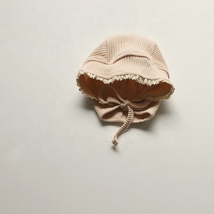 Xiximi Topi Retro Nostalgia Gaya Eropa Topi Habenular Bayi Baru Lahir Topi Bonnet Anak Perempuan Putri Musim Semi Musim Gugur - Product Image 5