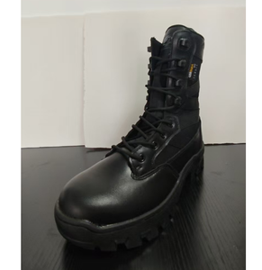 TSB05 3 Black Leather <b>Boots</b> Durable <b>Hiking</b> Anti slip Genuine Leather Training Men <b>Boots</b> - Product Image 3