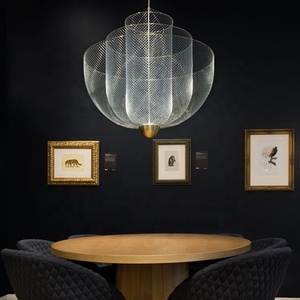 <span class=keywords><strong>Lampadario</strong></span> Circolare <span class=keywords><strong>a</strong></span> Sospensione in Metallo con LED, Stile Nordico Post-Moderno, per Casa, Hotel e Villa - Product Image 4