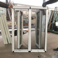 Fenêtre à battant en PVC/UPVC de style australien moderne, insonorisée, étanche, économe en énergie, avec verre trempé et antivol pour extérieur