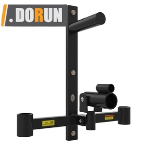 <strong>Weight</strong> Plate <strong>Storage</strong> and <strong>Weight</strong> Wing Bench Press Bar <strong>Storage</strong> Wall-Mounted with T Bar Row Platform Base - Product Image 1