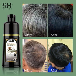 Shampoo Colorante Naturale all'Olio di Cocco per Coprire Rapidamente i Capelli Bianchi e Trasformarli in Neri - Product Image 5