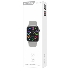 Reloj Inteligente Deportivo KSC-1138 Gris, Pantalla de 2.01, Monitor de Frecuencia Cardíaca, Resistente al Agua IP68 - Product Image 2