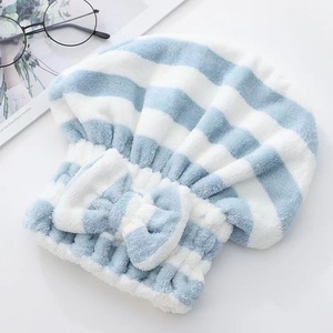 Serviettes de séchage capillaire en <span class=keywords><strong>microfibre</strong></span>, turban de séchage pour <span class=keywords><strong>cheveux</strong></span>, bonnet de séchage à nœud, enveloppe douce en polaire corail pour la salle de bain, le spa et l'hôtel - Product Image 6