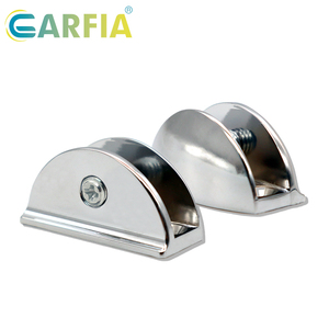 Soportes de Cristal <span class=keywords><strong>Garfia</strong></span> de 10 mm, Forma de Media Luna, Abrazaderas de Cristal de Aleación de Zinc, Ajustables y Duraderos - Product Image 2
