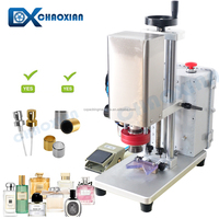 Machine de sertissage semi-automatique pour bouteilles de parfum, solution de capsulage pneumatique 2-en-1 pour bouteilles en verre de 20 mm