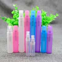 Flacon pulvérisateur de parfum en plastique PP coloré avec pompe atomiseur, 5 ml, 10 ml, 15 ml