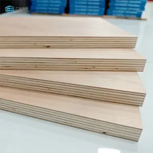 Wholesale 4x8 18mm ENF E0 Formaldehyde Grade Okoume Surface Eucalyptus Core Marine Plywood For Furniture Cabinets Decoration