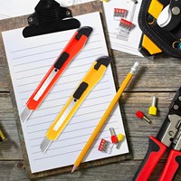 Cutter de bureau personnalisé avec logo de marque, en vrac, pour promotion d'événements d'entreprise, cadeau promotionnel, pas cher