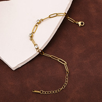 Fabricant de bijoux OEM/ODM, bracelet à clip en acier inoxydable 304L, plaqué or 18 carats PVD, bijoux pour femmes, zircon, logo personnalisé