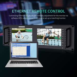 Feelworld D71 cộng với HD Rack mount màn hình, Rack mount màn hình video, kép 7 "3ru 4k <span class=keywords><strong>SDI</strong></span> IPS, OEM tùy biến dịch vụ, bán buôn - Product Image 5