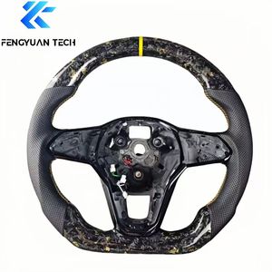 Volante de Fibra de Carbono Forjado Personalizado para Volkswagen VW Mk8 Mk8.5 Golf8 Line GTI St <span class=keywords><strong>Leon</strong></span> KL Octavia Superb3 Audi A3 <span class=keywords><strong>2022</strong></span> - Product Image 5