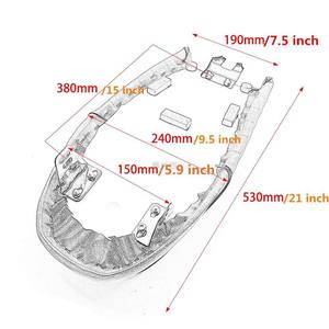 เบาะมอเตอร์ไซค์วินเทจแบบคาเฟ่เรเซอร์คุณภาพสูง หนังสีดำทรงฮัมป์ แบบเรโทร สำหรับ <span class=keywords><strong>CB400</strong></span> CL200 XJ650 ขายส่ง - Product Image 3
