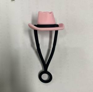Conception personnalisée 10mm Pvc Cowboy Hat Straw Tips Cover Cap Anti-poussière Potable Paille Réutilisable Pointes de paille Couvercles pour Gobelets de 40 Oz - Product Image 3
