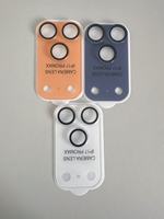 Protection d'objectif photo en verre trempé double couleur anti-rayures pour iPhone 18 17 16 15