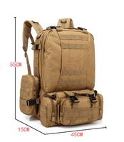PROMO EXCEPTIONNELLE : Sac de Rangement Tactique Extérieur Pliable 55L en Oxford Respirant, Imperméable et Résistant à l'Usure avec Cadre Externe et Fermeture Éclair pour la Montagne