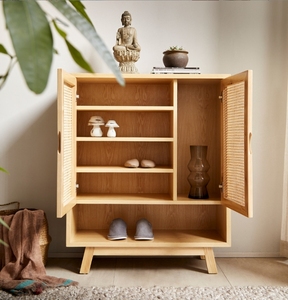 Creative Nordic <strong>French</strong> Country Style High Legs Design Small <strong>Shelves</strong> With Shoe Placement Cabinet - Product Image 1