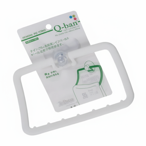 Q-BAN porta asciugamani di aspirazione bianco comodo accessorio per il bagno - Product Image 1