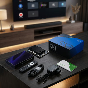 Ugoos SK1 Android 11 Smart OTT Set Top Box Amlogic S928X-K Quad Core 8 Go de RAM Ethernet 10/1000 Mbps WiFi 5G Antenne WiFi externe - Product Image 3