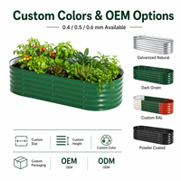 Kit de jardinière surélevée en métal galvanisé SEEYES, grande jardinière extérieure pour légumes, boîte de plantation en acier ondulé, fabrication OEM ODM