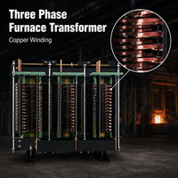 Transformateur de four monophasé à barre omnibus à économie d'énergie, facile d'entretien, pour les traitements thermiques exigeants