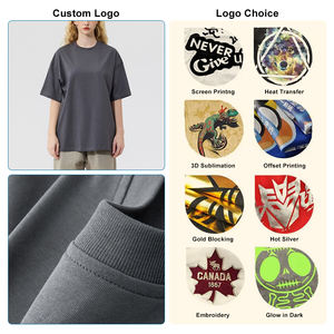 T-shirt Homme Oversize de Haute Qualité, Grammage Lourd 310g, 100% Coton, Col Rond, Design Uni, Manches Courtes Respirantes - Product Image 3