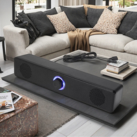 Barra de Sonido para Computadora Mega Bass Más Vendida con Luz LED Azul para Juegos en Casa y PC TV-SP-310