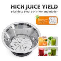 HALEY 5-in-1 sapcentrifuge set roestvrij staal brede invoeropening blender molen filter multifunctionele keuken OEM direct leverbaar