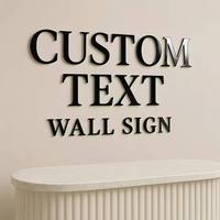 Letrero de Acrílico 3D Cortado con Láser para Salón de Belleza, Oficina, Recepción, Edificio, Publicidad, Letrero de Pared, Letras con Logotipo Personalizado