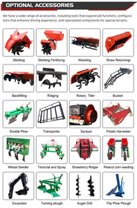 Mini-rupsbandtractor voor landbouw, dubbel doel: ploegen en bemesten, slootgraven, rotorkopeggen, cultivator - Product Image 5