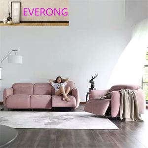 Sofá Eléctrico Chesterfield de Lujo para Sala de Estar, Nuevo Diseño en Tela con Funciones Relajantes para Hoteles y Villas - Product Image 5