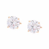 A00910825 Xuping – ensemble de bijoux à breloques avec diamant, or 18K, cuivre écologique, boucles d'oreilles simples pour dames