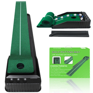 Nuevo Golf Putter Trainer Indoor Automatic Ball Return Training Blanket Golf Hitting Mat Suministros de golf - Product Image 1