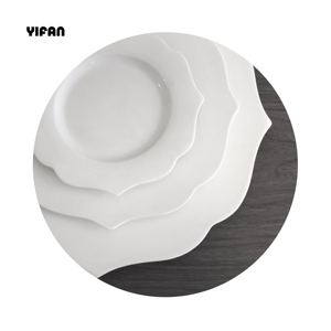 Nuevo Juego de Platos de Porcelana Fina con Diseño de Flores de Monzún para Hoteles Cinco Estrellas, Platos Base Decorativos para Bodas - Product Image 6