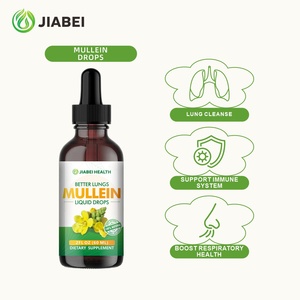 Obat tetes Herbal mulein pabrik kustom suplemen pernapasan meningkatkan kesehatan untuk Ekstrak Tanaman dewasa - Product Image 1