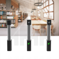 Torniquete de Seguridad de Aleación de Aluminio de Alta Calidad, Controlador de Acceso con Tarjeta RFID, Código QR y Reconocimiento Facial para Bibliotecas y Campus