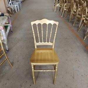 Chaise Napoléon en résine dorée, coussin moelleux, pour événements et fêtes, vente en gros Chine - Product Image 2