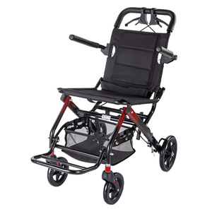 Lightweight Folding Wheelchair For <b>Elderly</b> Portable Travel Airplane <b>Chair</b> With Curved Seat Ergonomic Design - Product Image 2