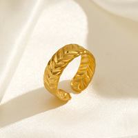 Breiter Bandring für Damen, goldfarben, offen, verstellbar, klobiger Statement-Schmuck, Geschenk, Party