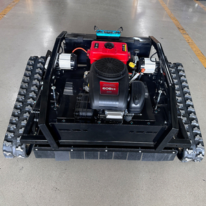 מכירה חם 196cc חשמלי שלט רחוק דשא דשא מכסחת תעשייתי כיתה אפס סיבוב גן רובוט גומי מסלול מחיר תחרותי - Product Image 1